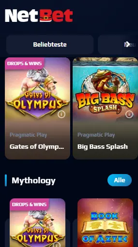 In der mobilen Version des NETBET CASINO